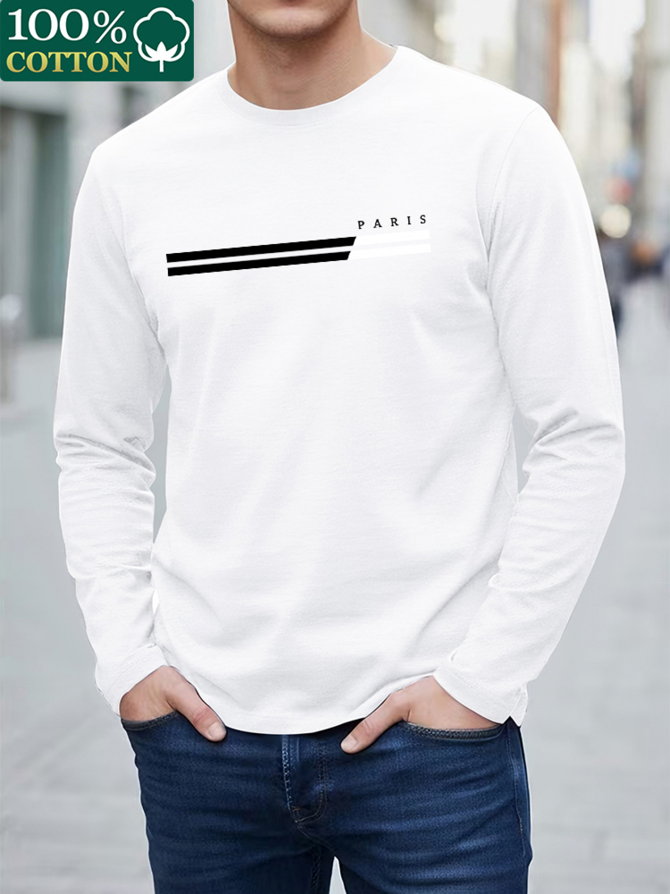 تيشيرت رجالي 100% قطن، بياقة د - مراجعة Undershirt Crew Neck وسعره